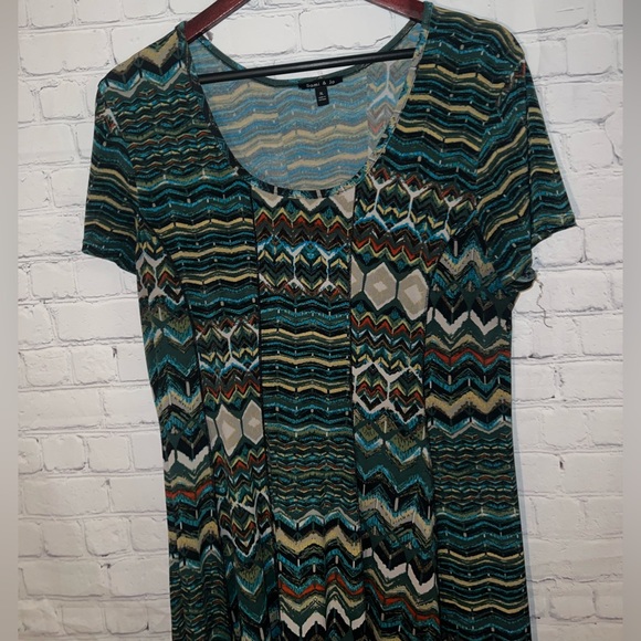 Sami & Jo Green multicolor long dress size XL - Picture 5 of 11